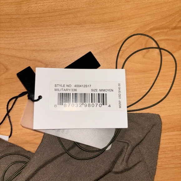 T by Alexander Wang Strappy Dress in Olive Green - Picture 6 of 7